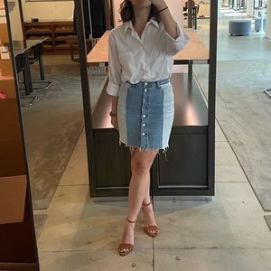 GAP Patchwork Denim Skirt